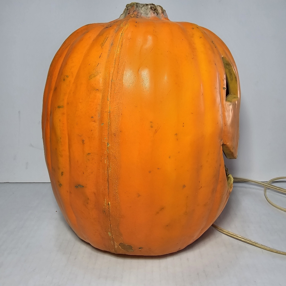 Gemmy Hard Foam Halloween Jack O Lantern Pumpkin Lantern Light Up, - Picture 3 of 16